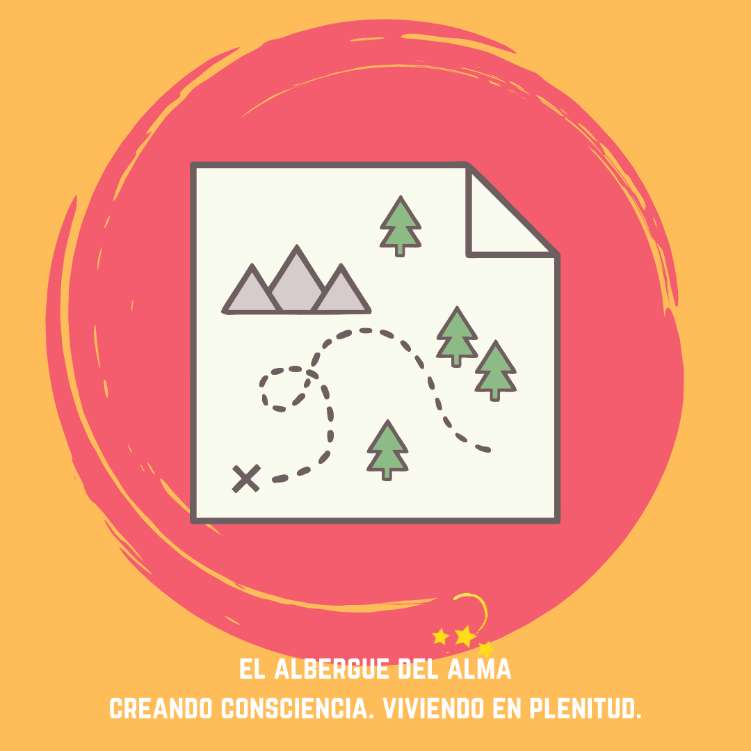 Mapa y círculo
